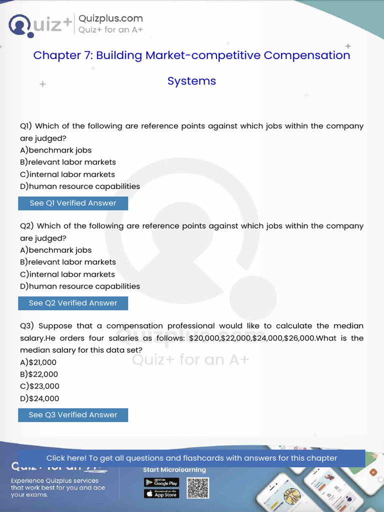 Which of The Following Are Reference Points Against Which Jobs Within ...