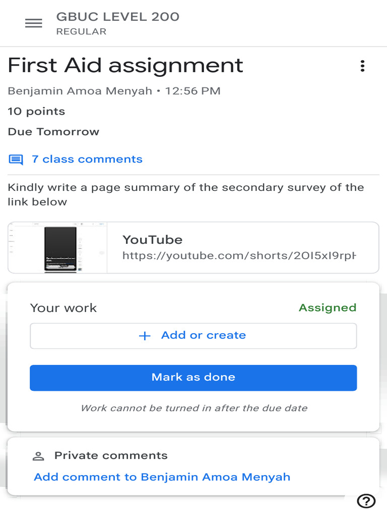 First Aid Assignment | PDF