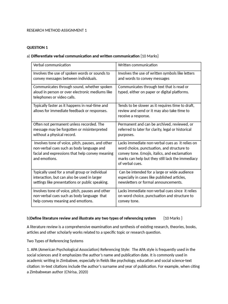 Research Method Assignment 1 Answers | PDF | Hypothesis | Null Hypothesis