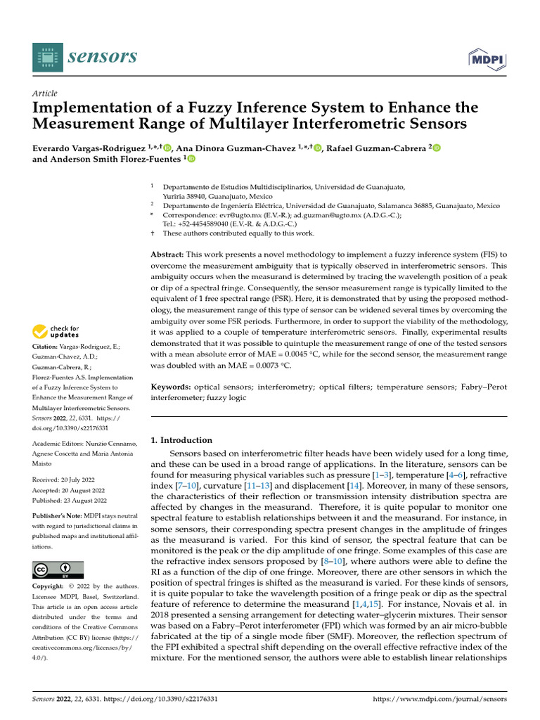 Implementation of A Fuzzy Inference | PDF | Fuzzy Logic | Interferometry