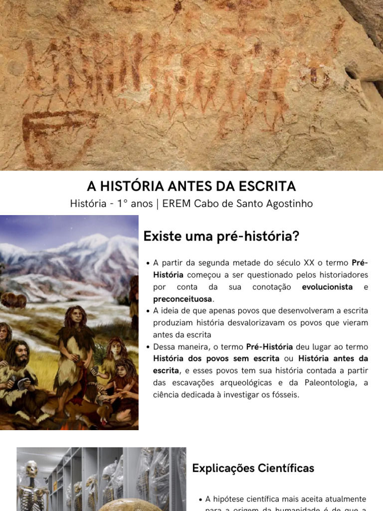 (Pré-História) A História Antes Da Escrita | PDF | Homo | Humano