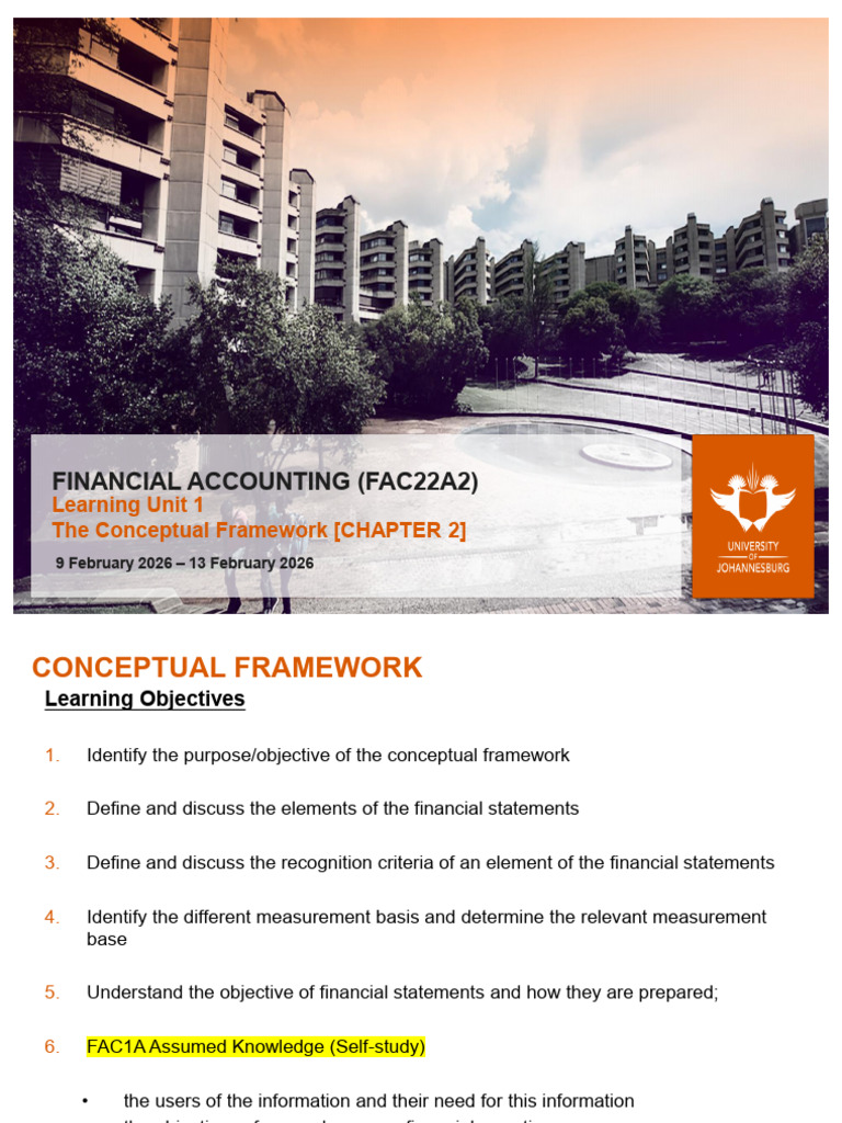 Unit 1 - Conceptual Framework Final 2026 | PDF | Historical Cost | Fair ...