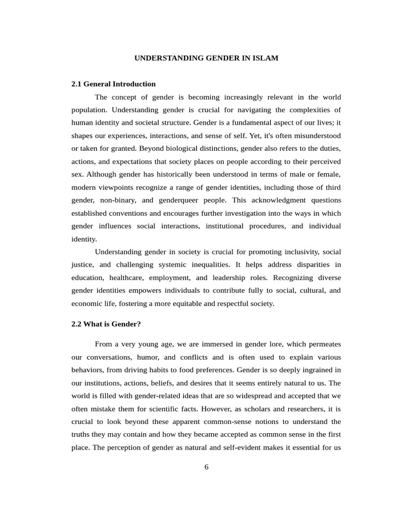 Understanding Gender in Islam | PDF | Gender | Gender Studies