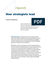 McKinsey Report on Strategist Lead