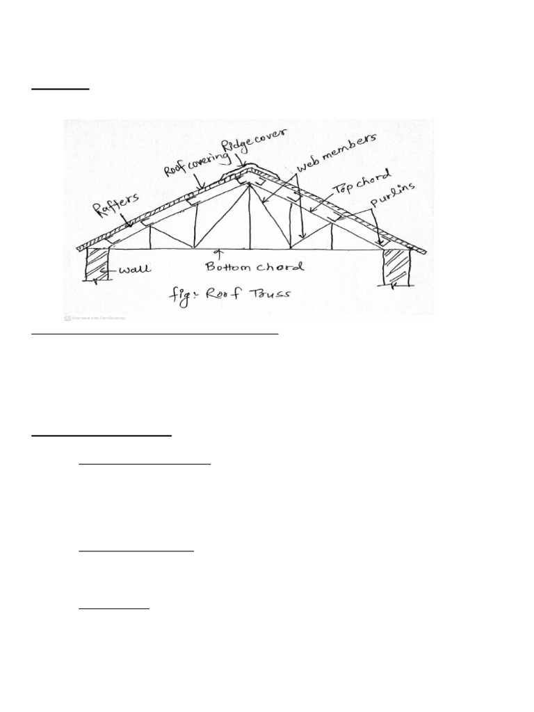Unit 8 Roof Truss | PDF | Truss | Roof