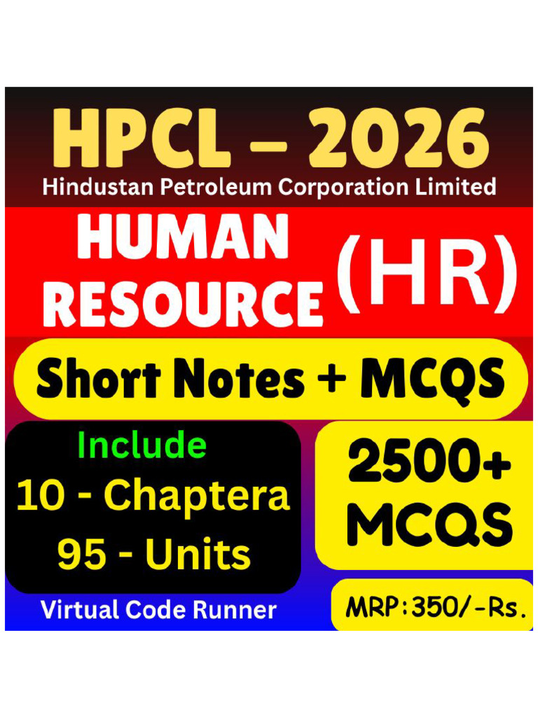 HPCL 2026 - Human Resource Management - Updated | PDF | Human Resource ...
