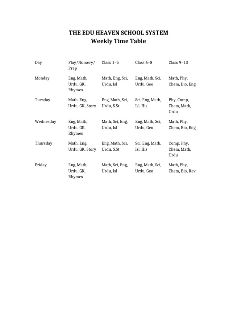 TimeTable Logo Style | PDF