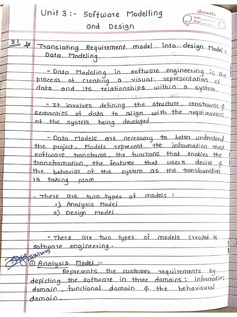 Unit 3 - Software Modeling and Design | PDF