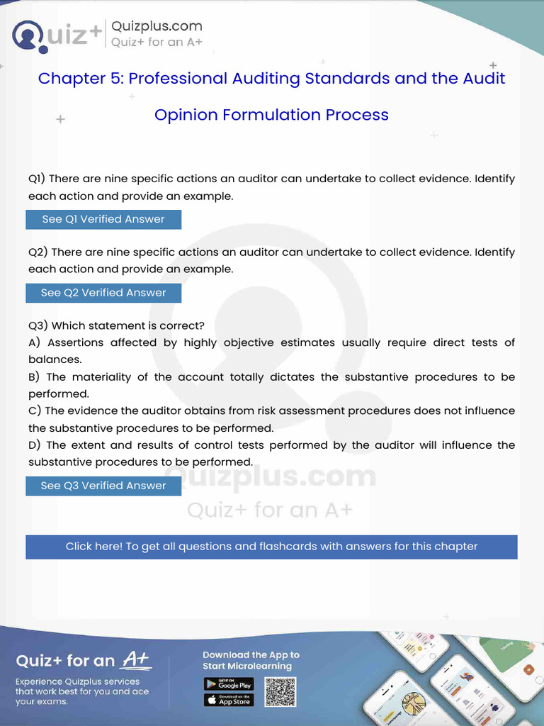 There Are Nine Specific Actions An Auditor Can Undertake To Collect ...