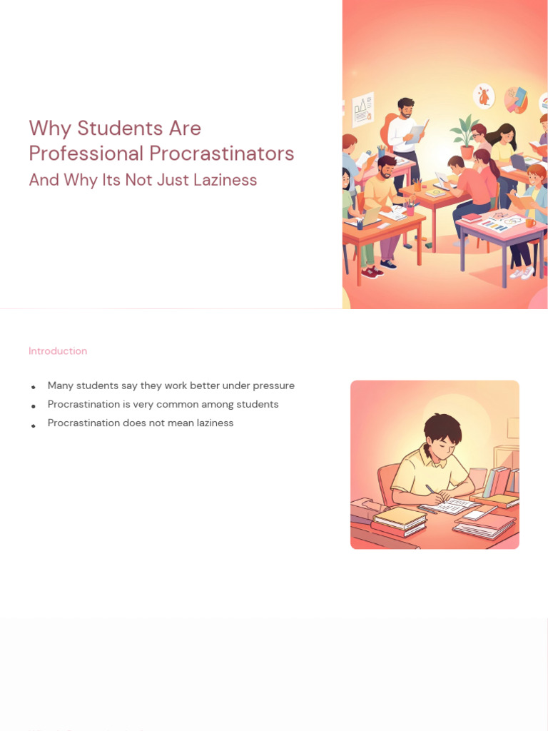 Why Students Are Professional Procrastinators (Final) PDF | PDF