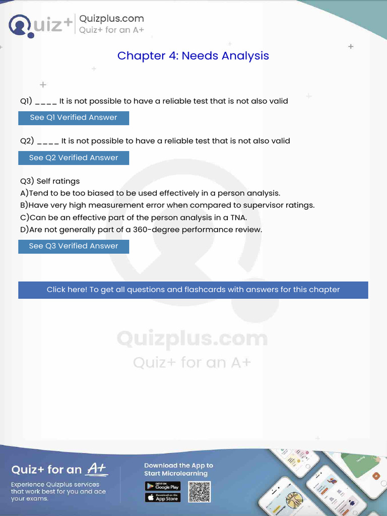 It Is Not Possible To Have A Reliable Test That Is Not Also Valid | PDF ...