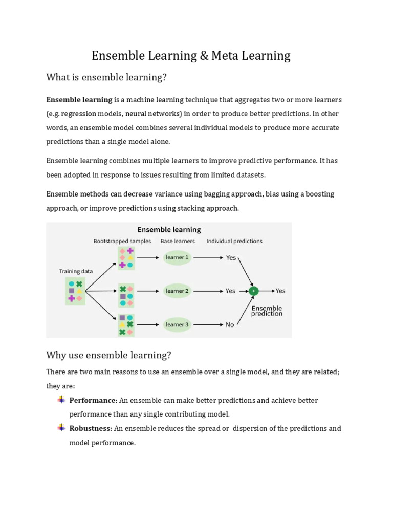 Ensemble Learning & Meta Learning | PDF | Machine Learning ...