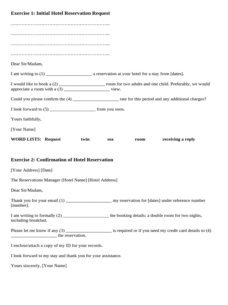 Formal Letter To Fill in | PDF | Madam