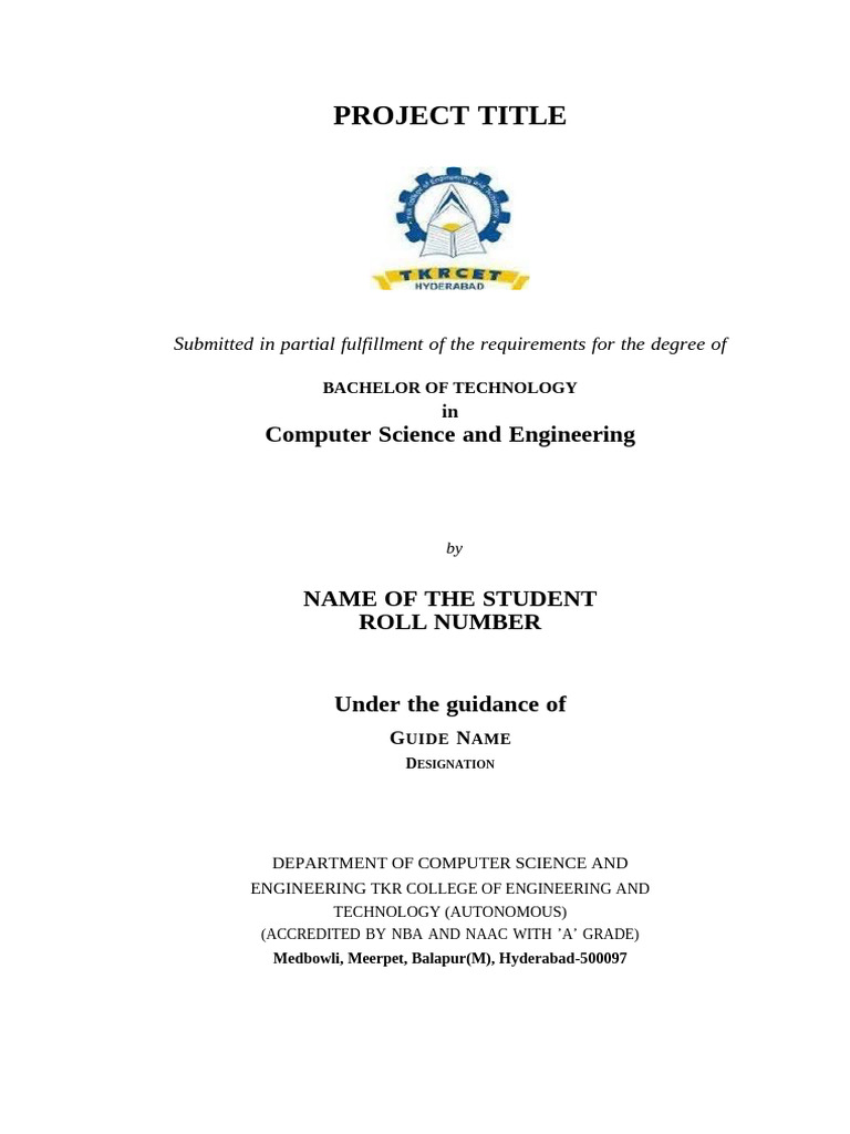 Main Project Documentation Guidelines | PDF | Literature Review ...