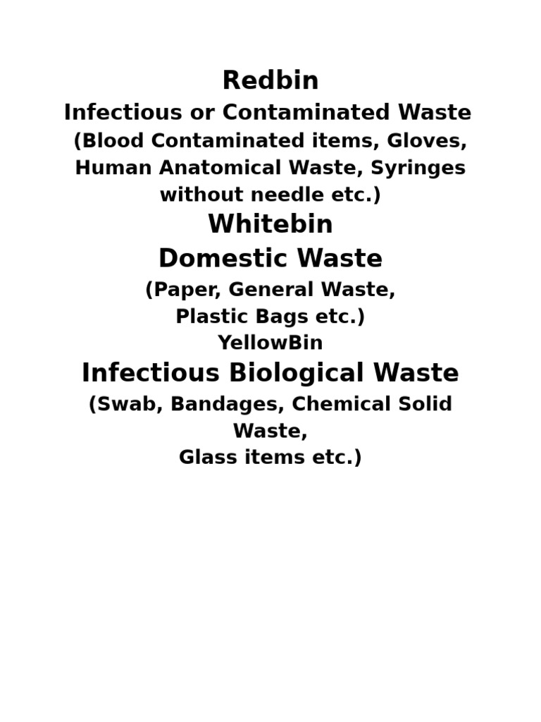 Waste Bin Tag | PDF