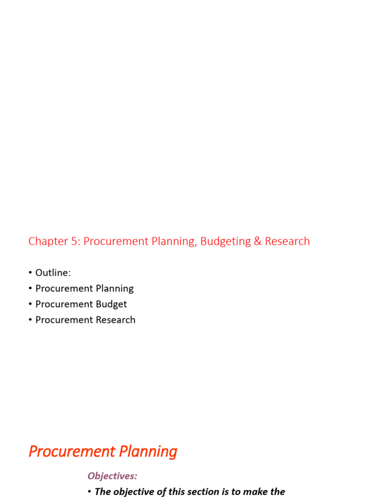 Basics of Procurement 5 To 8 | PDF | Procurement | Specification ...