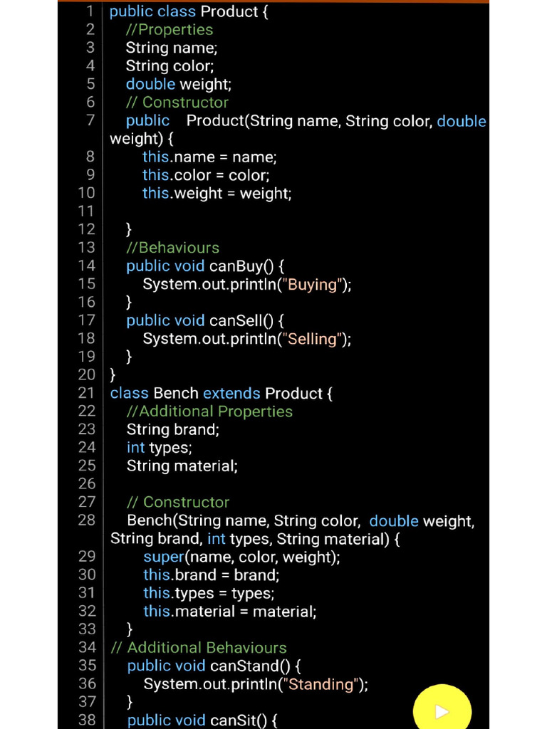 Hierarchical Inheritance Programs | PDF