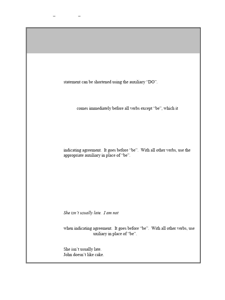 Intermediate 1 Exercise 22 Expressing Agreement SoAlsoTooEitherNeither ...