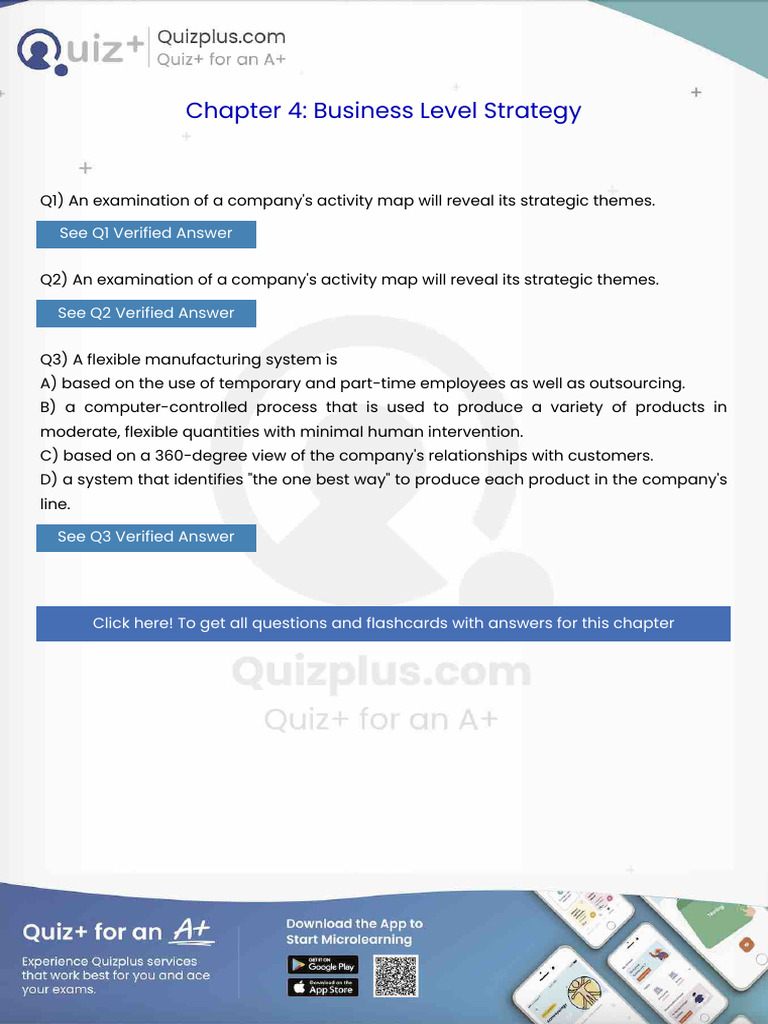 An Examination of A Companys Activity Map Will Reveal Its Strategic ...