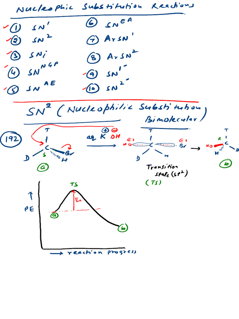SN1, SN2, SNi and SNNGP (IITian Notes - Kota) | PDF