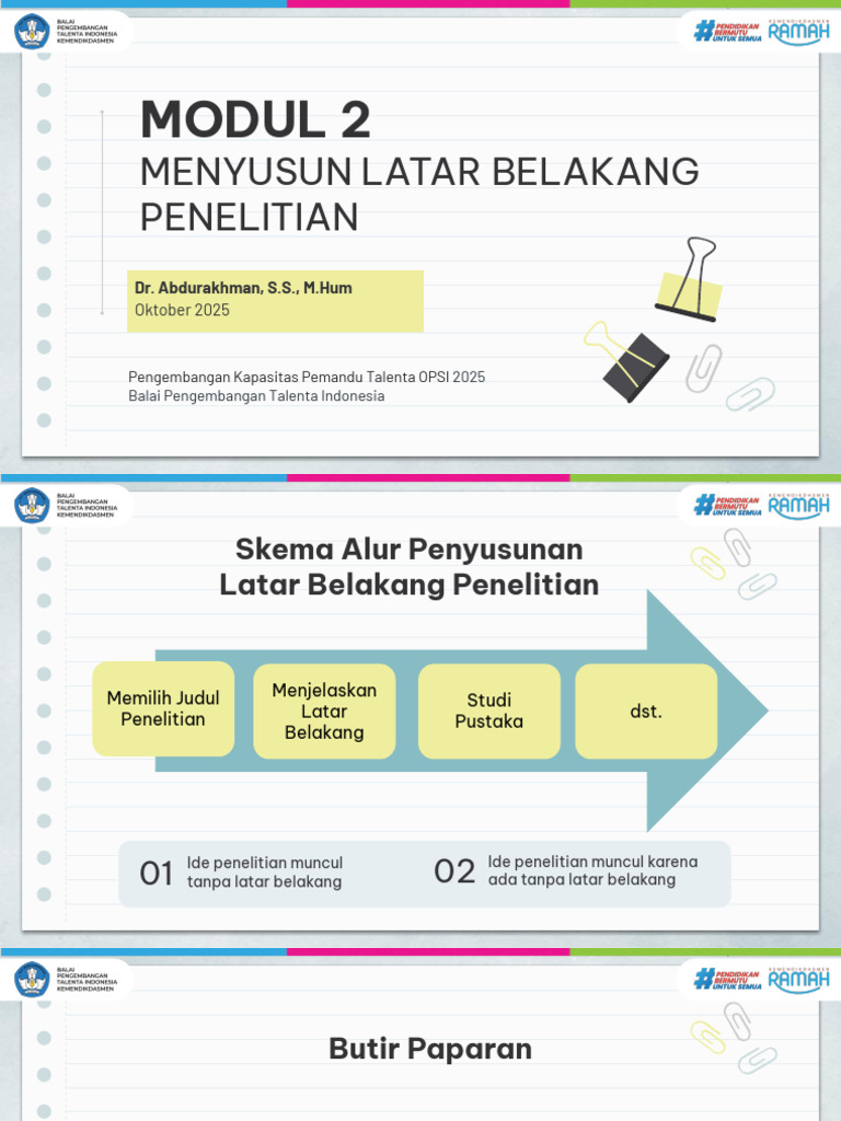 Modul 2 - Latar Belakang Penelitian | PDF