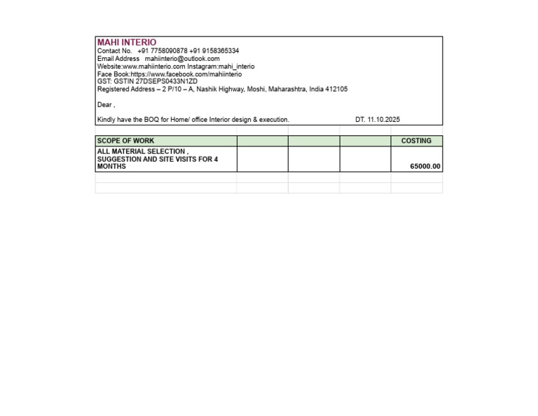 Consultancy Quotation | PDF