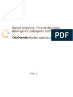 Siebel Analytics & OBIEE Overview - An Introduction