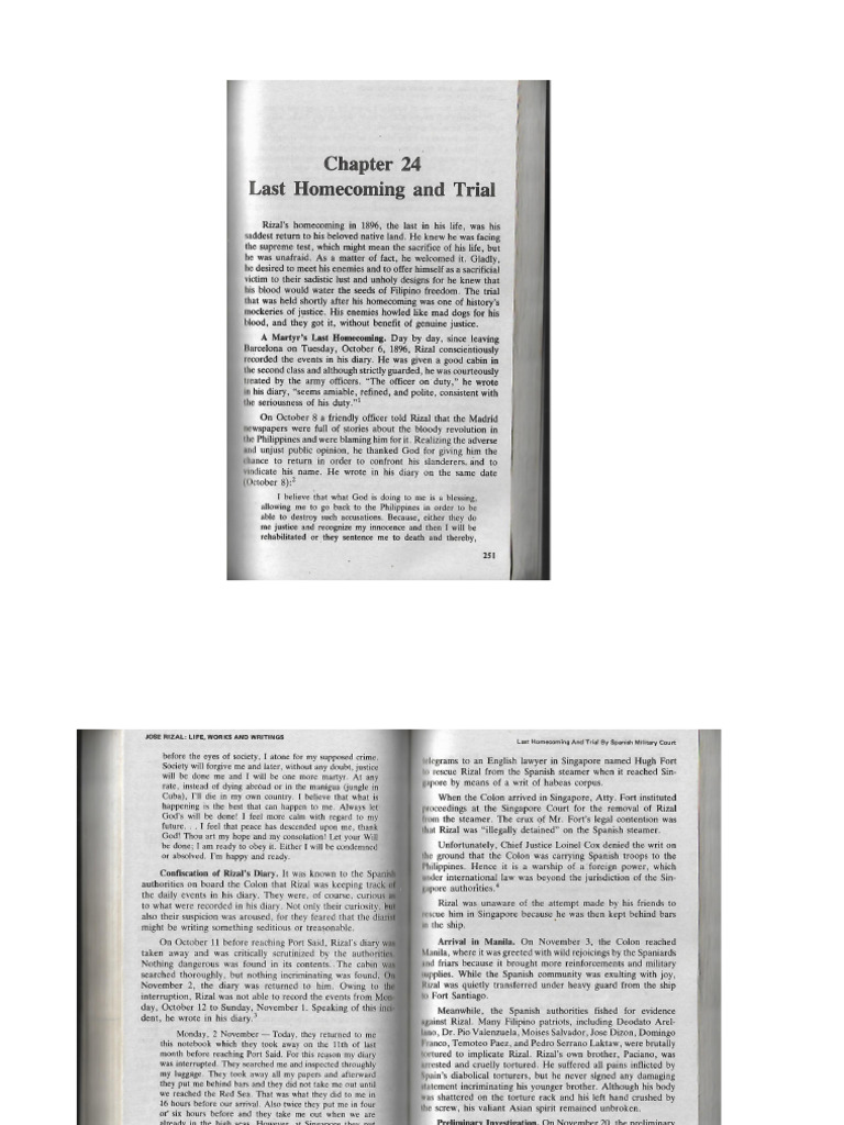 Last Homecoming and Trial | PDF