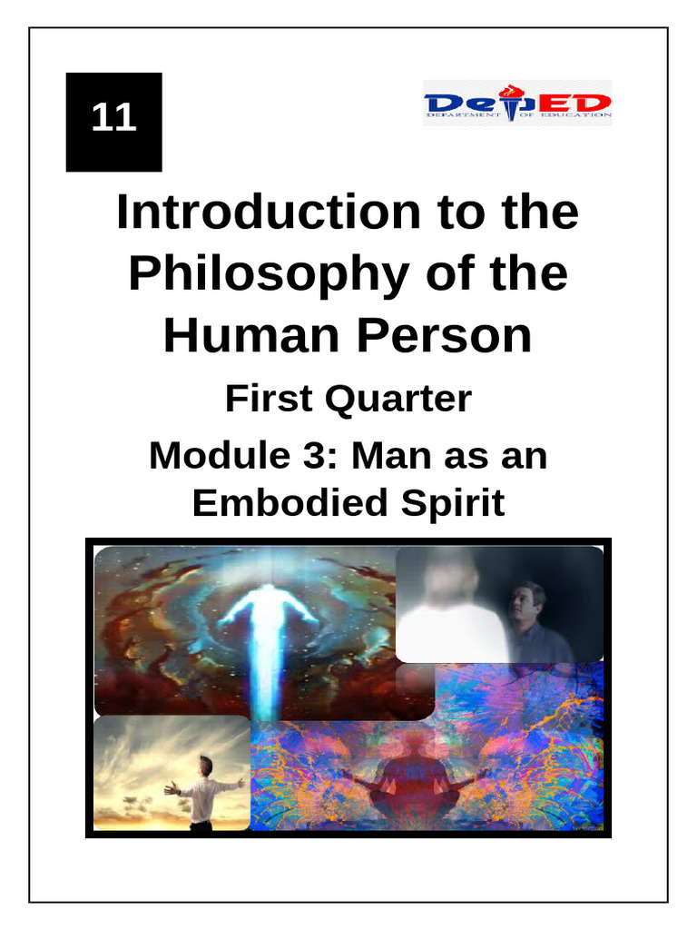 Module 3 Man As Embodied Spirit | PDF | Soul | Thought
