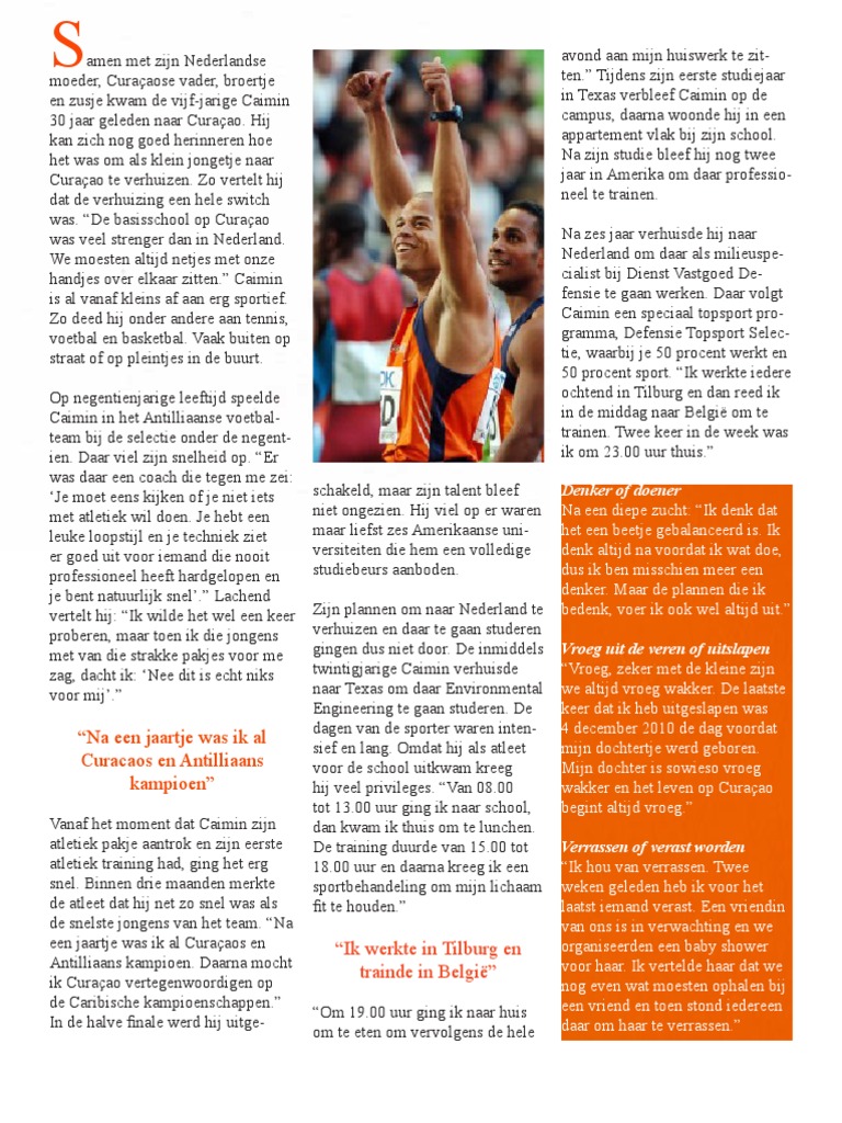 Caimin Douglas Interview PDF