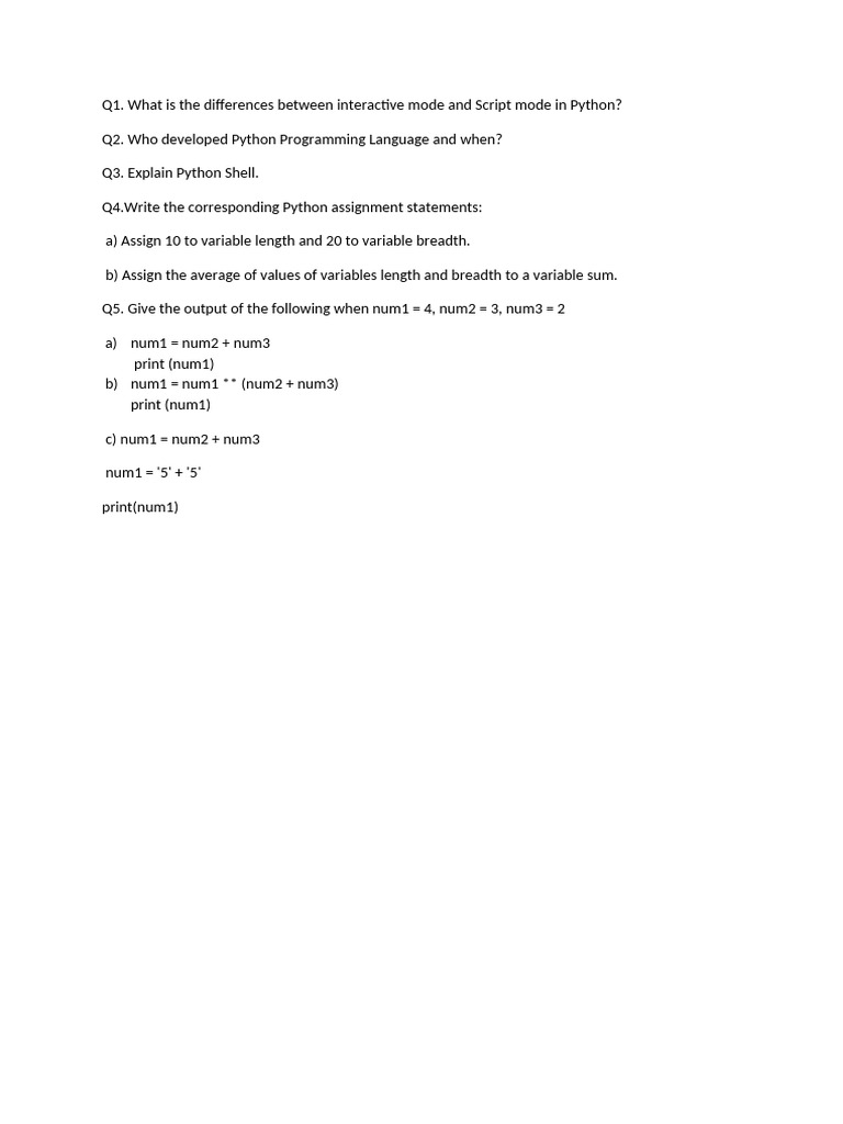 Getting Started With Python | PDF