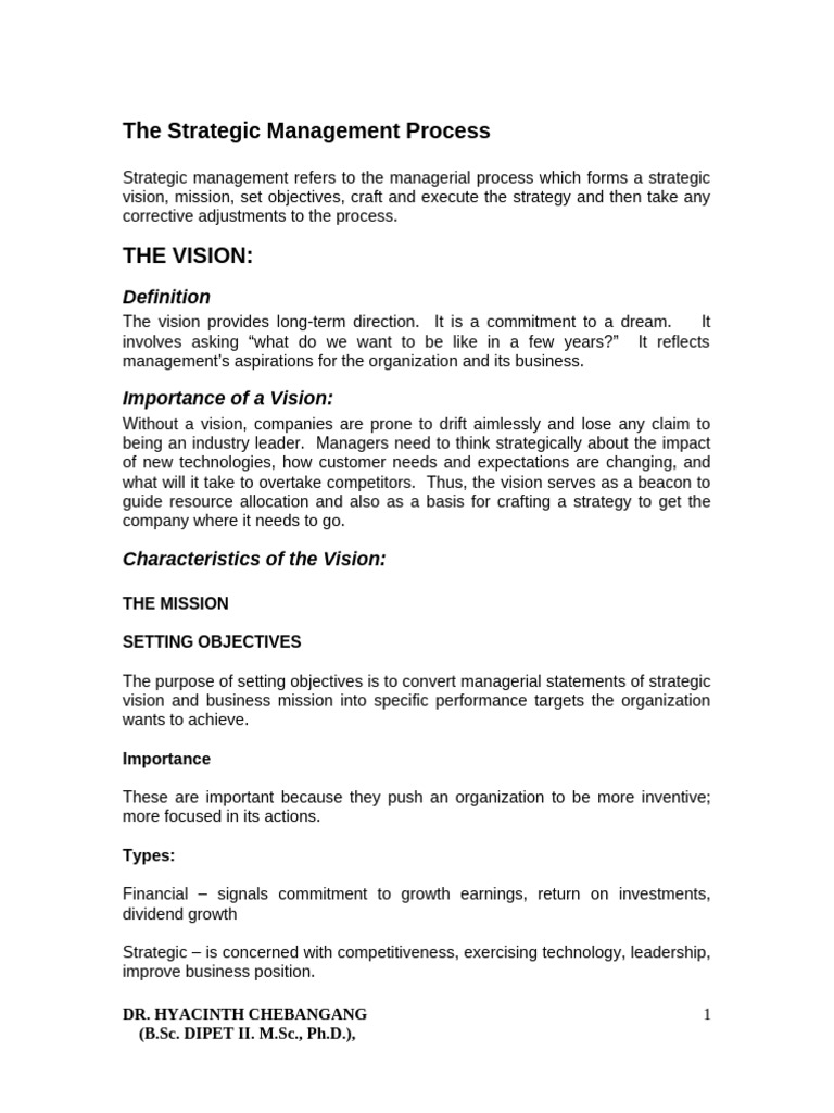 Business Strategy Notes | PDF | Strategic Management | Entrepreneurship
