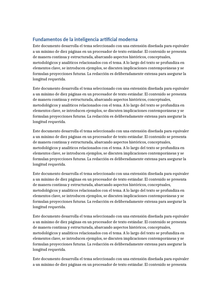 Fundamentos de La Inteligencia Artificial Moderna | PDF