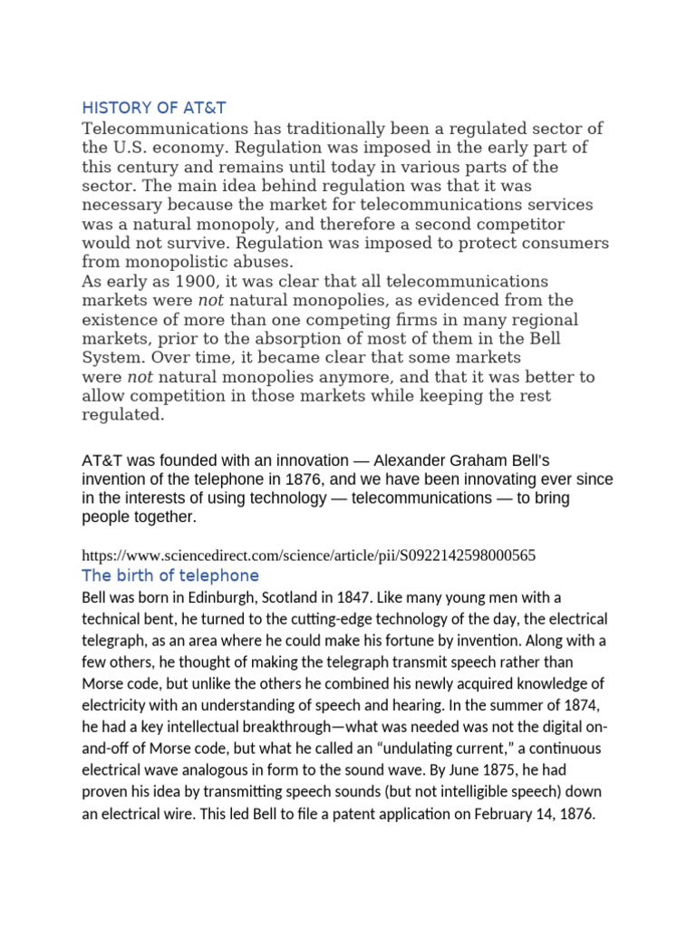 History of at | PDF | Telephone | Transistor