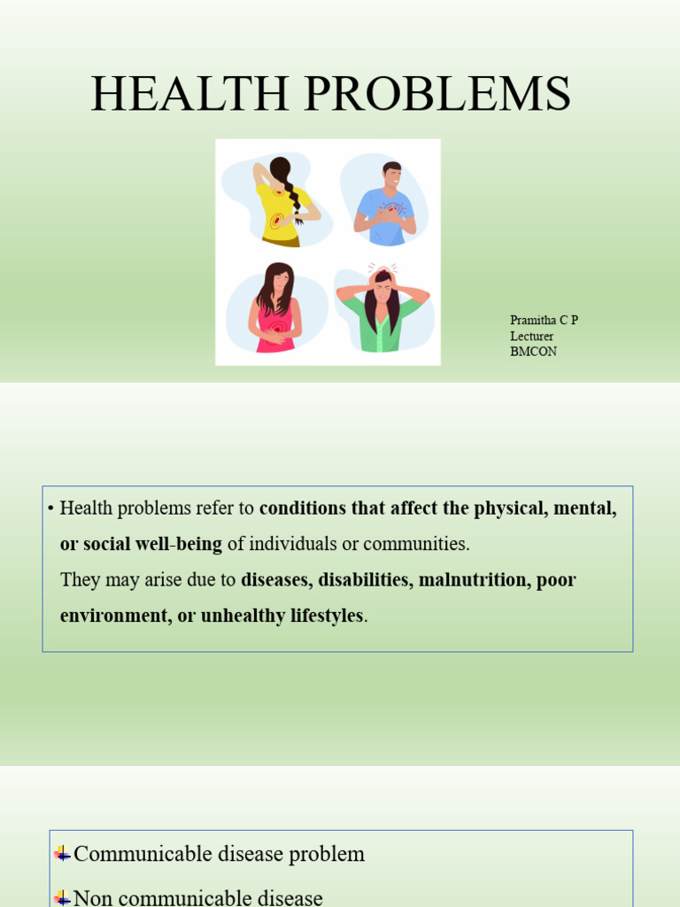 Health Problems | PDF | Malaria | Infection