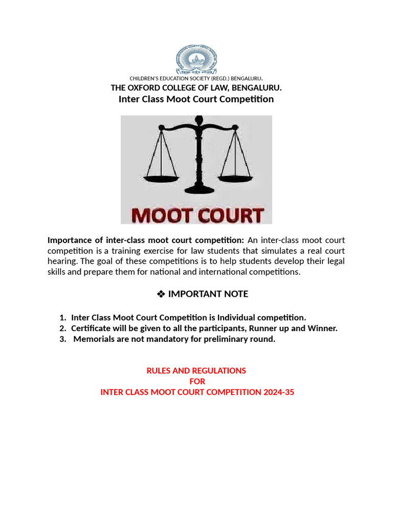 Moot Court 2025 | PDF | Brief (Law) | Justice