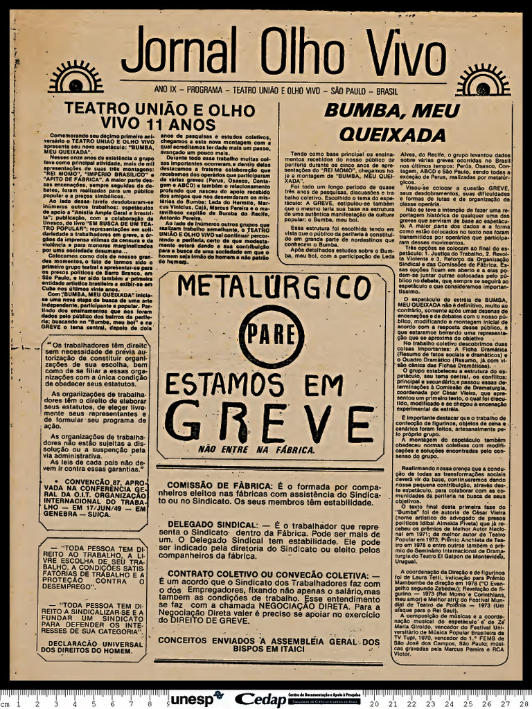 TUOV, Olho Vivo - Jornal, Ano IX | PDF | Sindicato