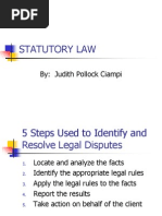 Statutory Law