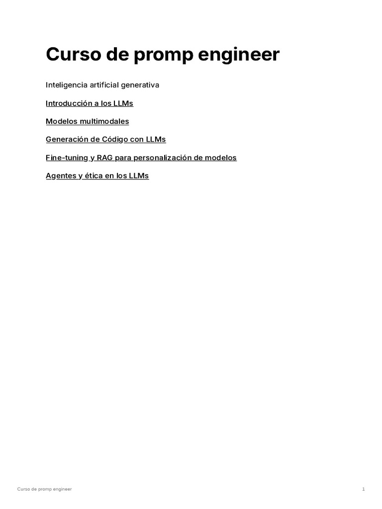 Curso de Promp Engineer | PDF | Comunicación humana | Informática