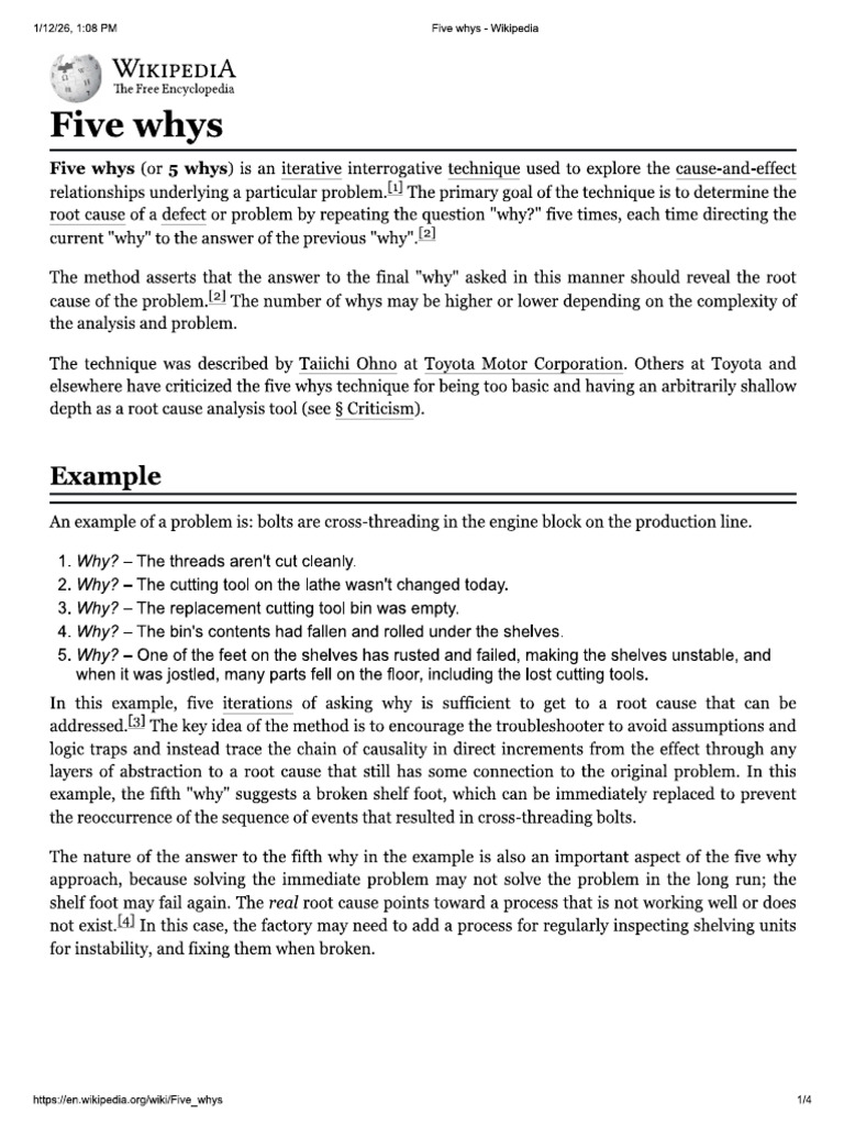 5 Why Frameworks | PDF