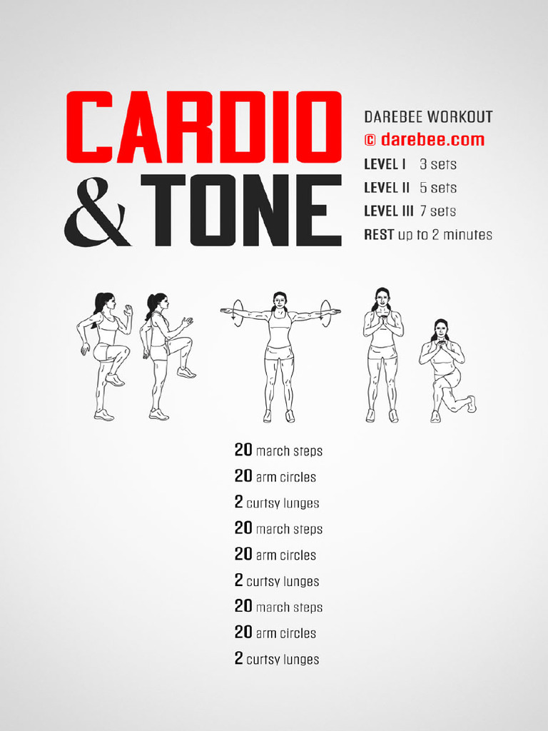 Cardio and Tone Workout | PDF