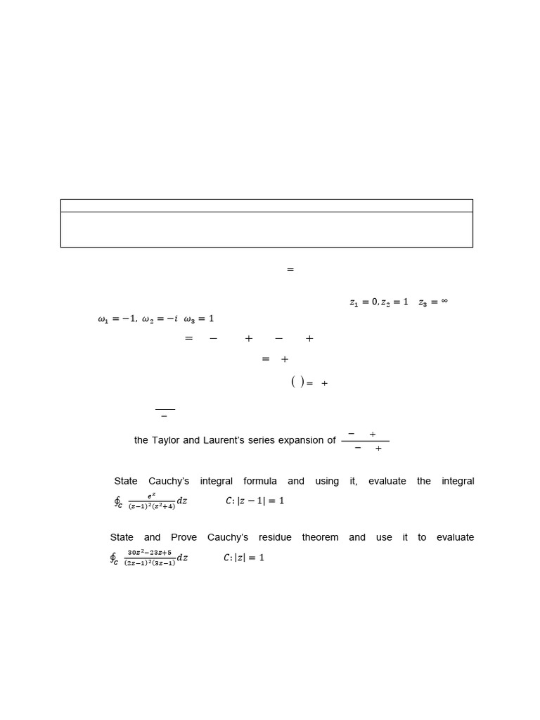 Complex Variables and Transforms | PDF | Function (Mathematics) | Calculus