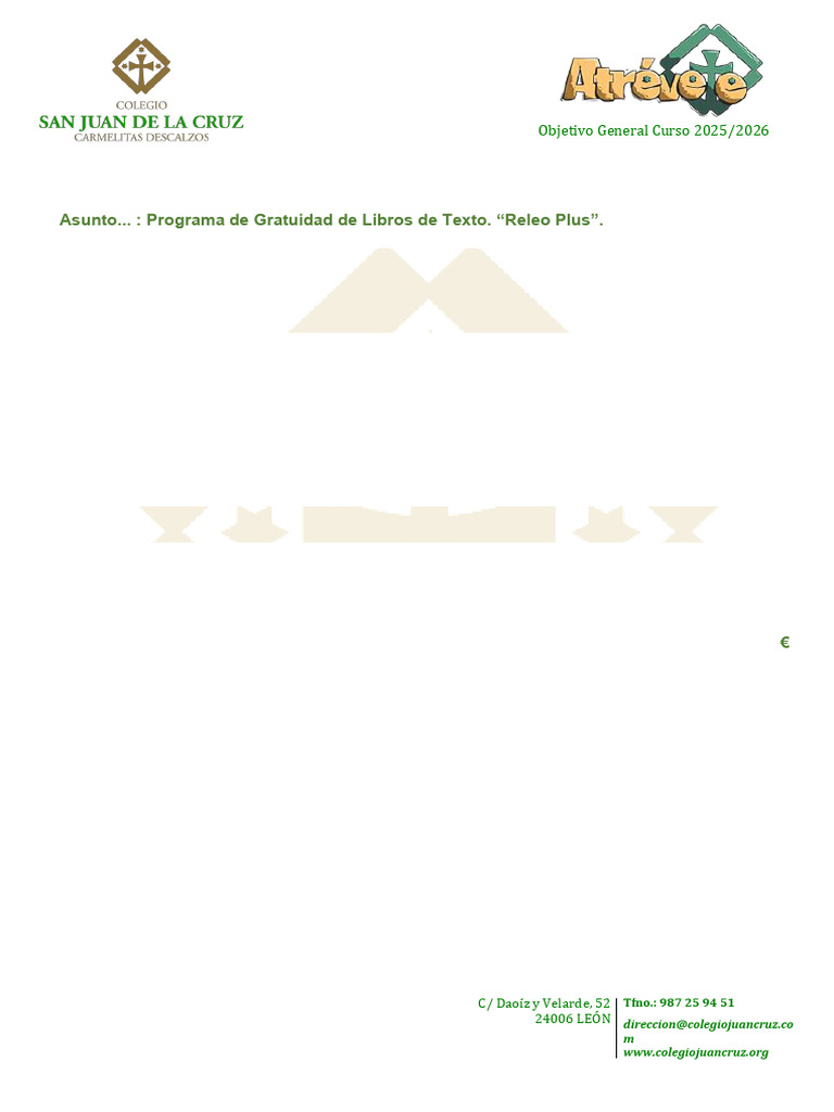 Programa de Gratuidad de Libros de Texto. Releo Plus. Convocatoria 2627 ...