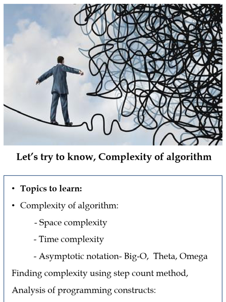 FDS Lecture 5 - Complexities of Algorithm | PDF | Time Complexity ...