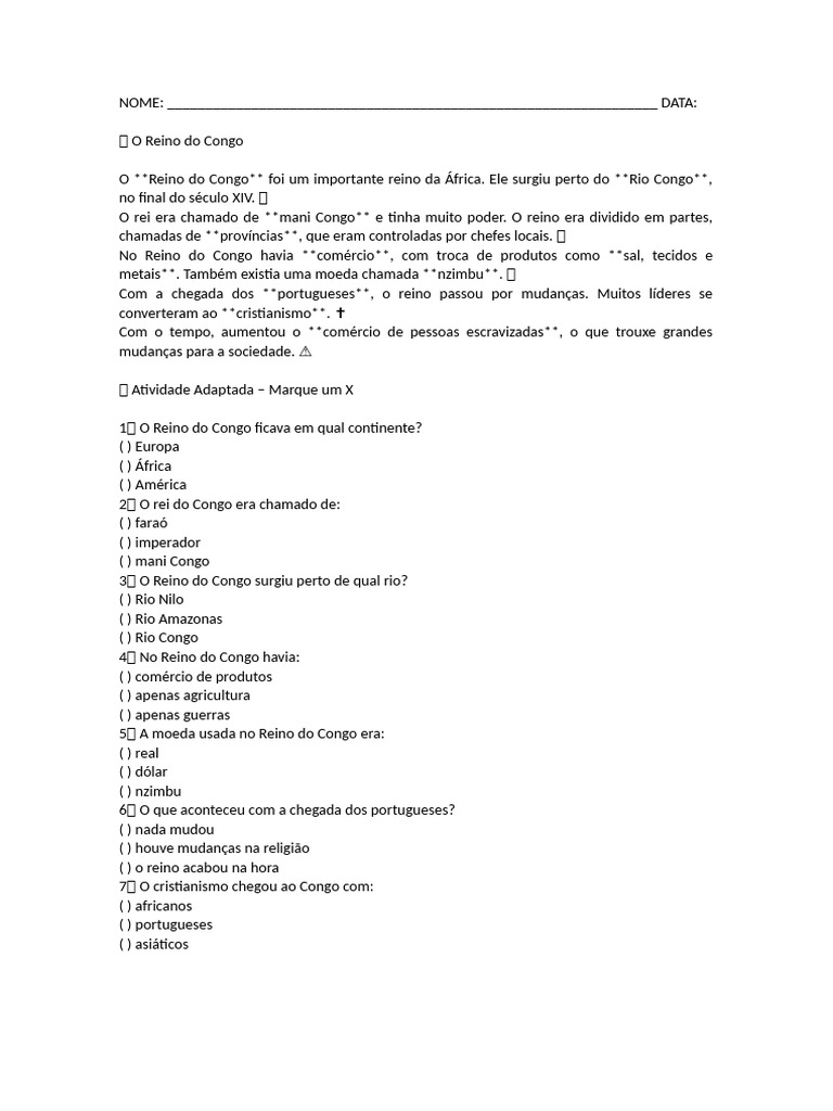 Captulo 3, Atividade 2 | PDF