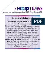HHL Mission Statement