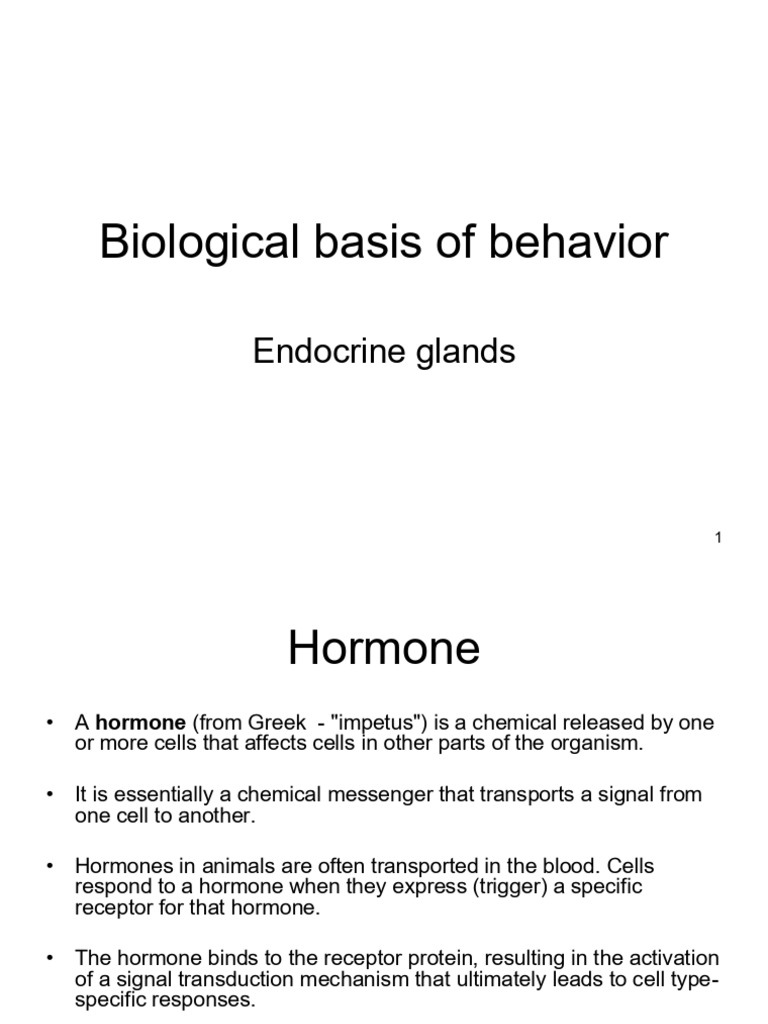 Biological Basis of Behavior3 | PDF | Adrenal Gland | Thyroid