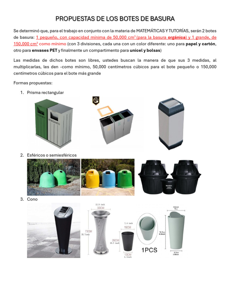 Propuestas de Los Botes de Basura | PDF