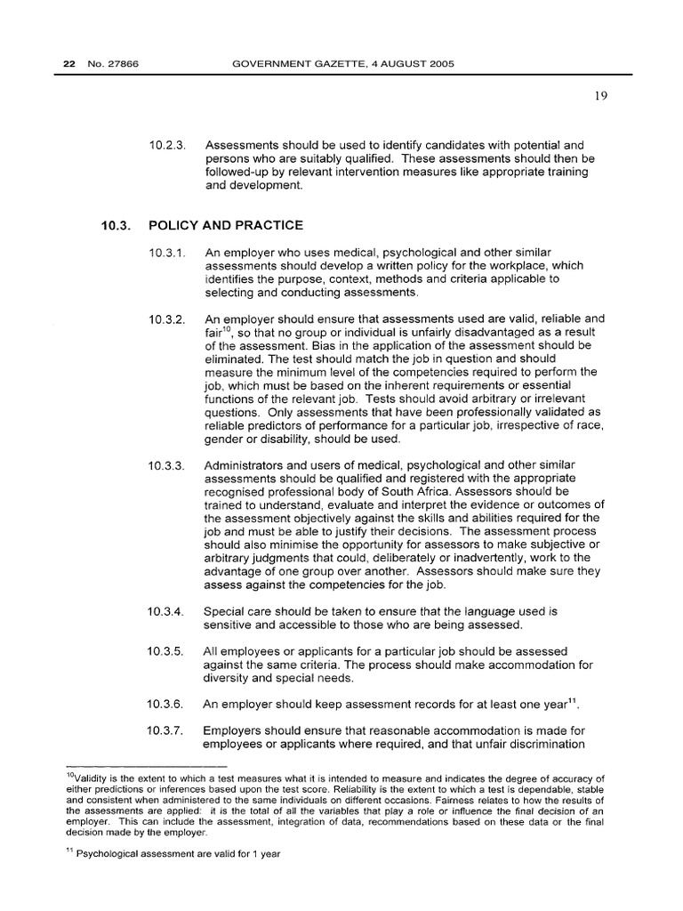 Code of Good Practice On The Integration of Employment Equity Into ...