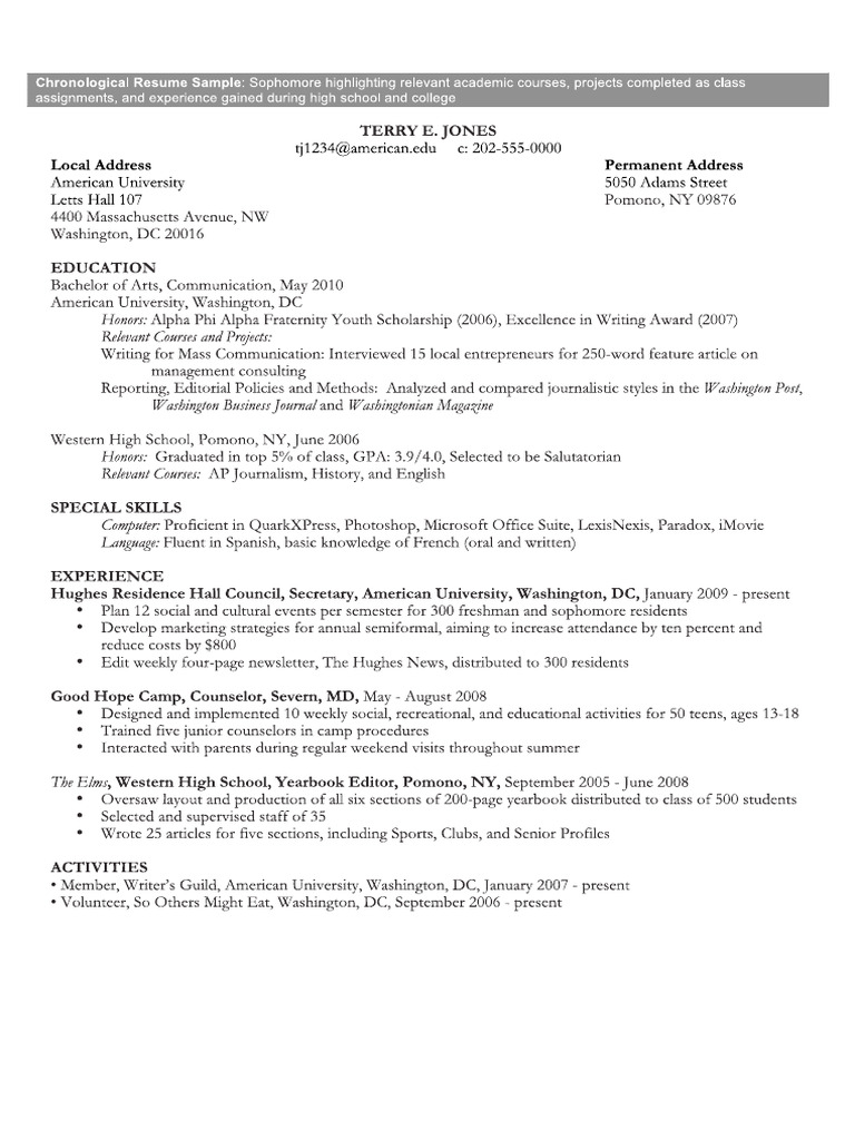 Sample Resumes | PDF